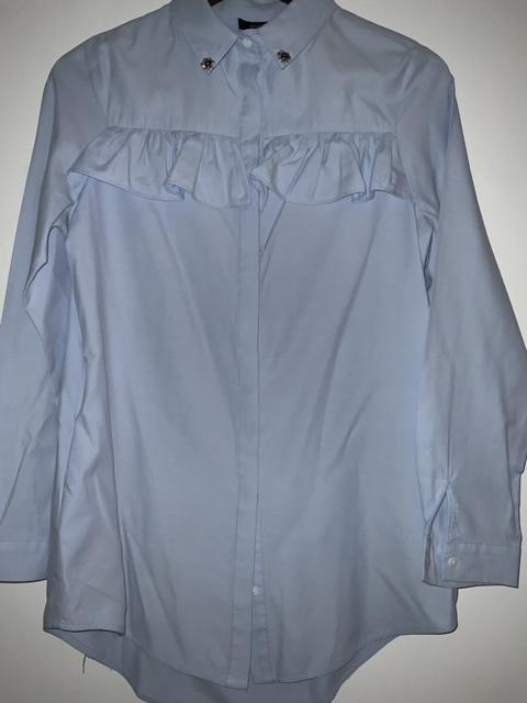 STUDIO F Blusa camisera en algodón con bolero. Talla S