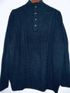 HAGGAR CLOTHING Sweater para hombre cuello alto con botones. Talla XL