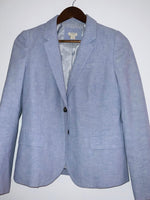 J.CREW Blazer 2 botones en lino para mujer. Talla 8