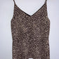 ALANIZ ( NUEVA ) Blusa de tiras estampada animal print. Talla S