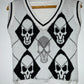 CHALECO Tejido calaveras. Talla S*