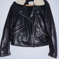 MANGO Chaqueta tipo Biker en cuero. Talla S