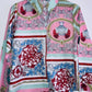 BLUSA Camisera estampada tipo pañuelo. Talla M*