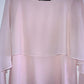 ZARA Blusa con chiffon sobrepuesto. Talla L