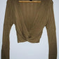 DAHLA Sweater cerrado con nudo. Talla M