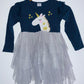 VESTIDO Unicornio para niña. Talla 7/8