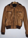 LIZARCK LEATHER Chaqueta en cuero con capota. Talla S*