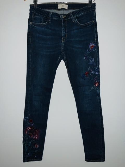 MANGO Jean cinco bolsillos bordado. Talla 36 ( 6 )