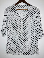 BLUSA en viscosa estampada. Talla S