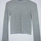 AMERICAN EAGLE Camiseta cuello tortuga acanalada. Talla S