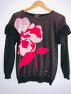 ESPRIT Sweater tejido en Jacquard diseño flor. Talla XS