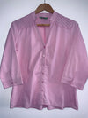 BESO DE COCO Blusa en popelina cuello nerú. Talla M