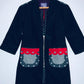 BENDITA SEAS Chaqueta con cortes y cremallera. Talla S