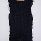 KOAJ Chaleco efecto pelos con borlas. Talla L