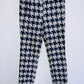 ZARA Pantalón básico tejido gallineto. Talla XS
