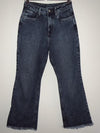 LOLA JEANS Jean cinco bolsillos Flare bota desflecada. Talla 6