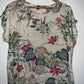 SHEIN Blusa estampada flores. Talla L