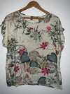 SHEIN Blusa estampada flores. Talla L