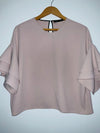 ZARA blusa con mangas con boleros. Talla S