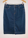 TALBOTS Falda en indigo cinco bolsillos. Talla 4 americana*