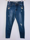 SYBILLA Jean cinco bolsillos bordado. Talla 12 ( L )