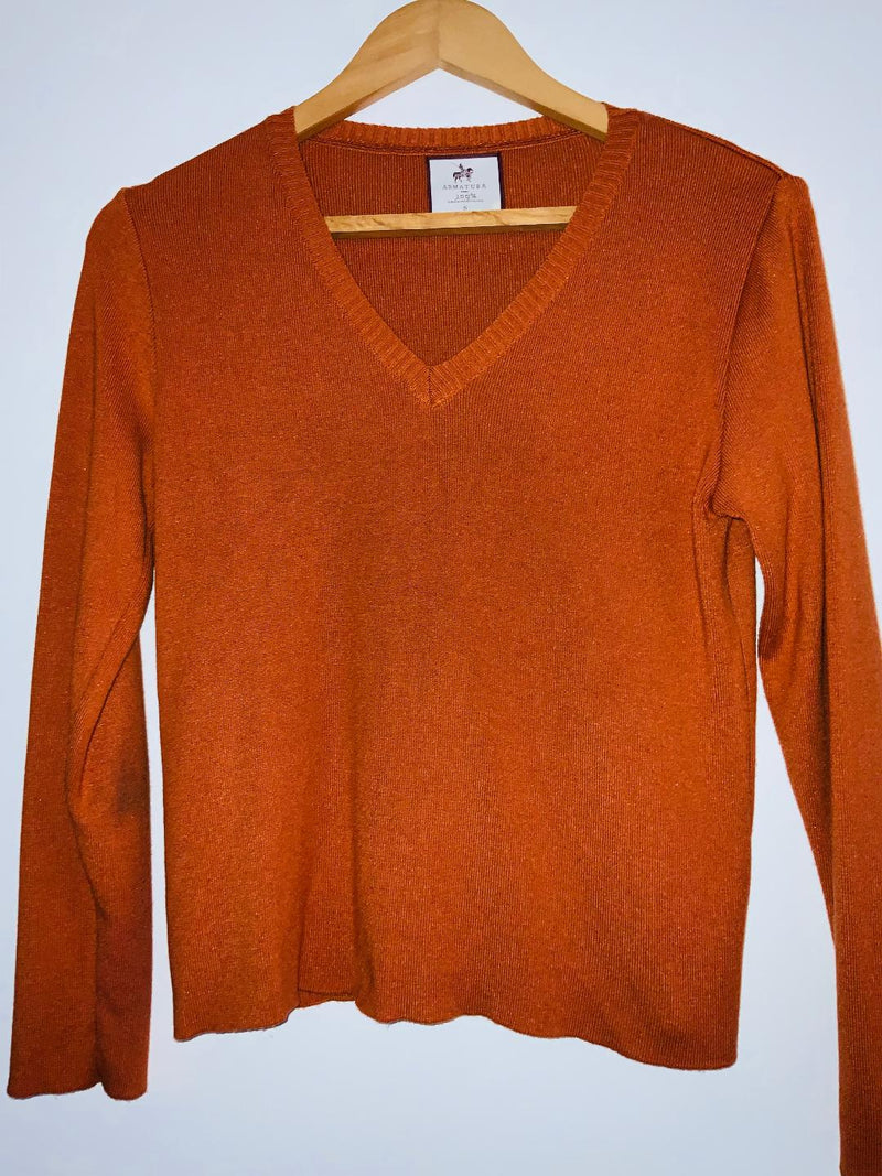 ARMATURA Sweater cuello en pico para mujer. Talla S