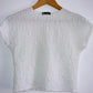 ZARA Camiseta en tela con textura. Talla S