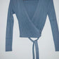 STRADIVARIUS Sweater liviano cruzado. Talla S