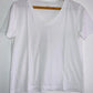 MANGO Camiseta básico cuello en pico. Talla S