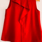 ZARA Blusa sin mangas con pliegue. Talla M