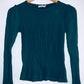 STRADIVARIUS Camiseta manga larga acanalada. Talla S