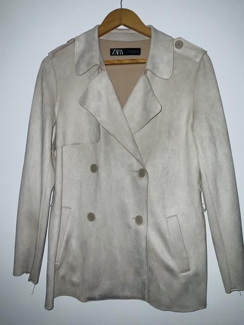 ZARA Chaqueta cruzada para mujer. Talla S