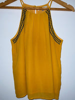 PAPAYA Blusa de tiras cuello halter. Talla L