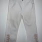 SYBILLA Pantalón cinco bolsillos bordado. Talla 10