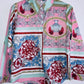 BLUSA Camisera estampada tipo pañuelo. Talla M*