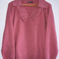 SHEIN Sweater con cuello plisado. Talla L