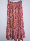 FALDA Larga estampada flores. Talla Única