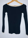 MASSIMO DUTTI Sweater cuello bandeja. Talla XS