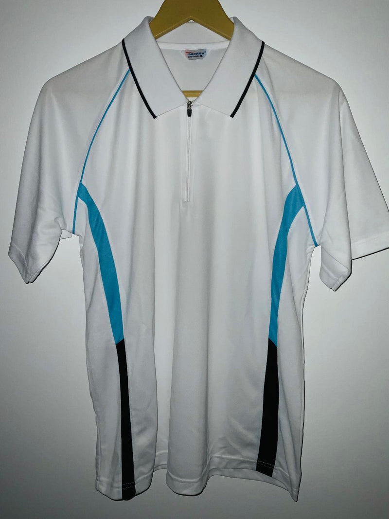 TWOROY Camiseta tipo Polo con cortes. Talla XL