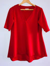 MOSS Blusón manga corta para mujer. Talla L