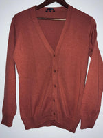 LBR Cardigan tejido color terracota. Talla L