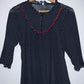 BLUSA En tul estampada puntos. Talla M*