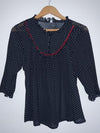 BLUSA En tul estampada puntos. Talla M*