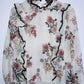 ZARA Blusa Estampada con boleros. Talla L