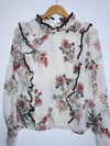 ZARA Blusa Estampada con boleros. Talla L