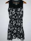 RAGGED Vestido estampado Rosas. Talla M