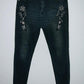 SYBILLA Jean cinco bolsillo skinny bordado. Talla 10