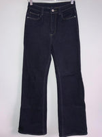 LOLA JEANS Jean Semi Flare recta tiro alto. Talla 8