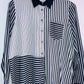 TOMMY HILFIGER Blusa camisera a rayas marineras. Talla S