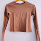 STRADIVARIUS Top básico en algodón. Talla XS